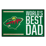 Minnesota Wild Starter Mat Accent Rug - 19in. x 30in. World's Best Dad Starter Mat