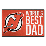 New Jersey Devils Starter Mat Accent Rug - 19in. x 30in. World's Best Dad Starter Mat