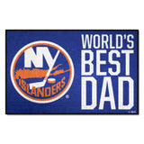 New York Islanders Starter Mat Accent Rug - 19in. x 30in. World's Best Dad Starter Mat