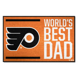 Philadelphia Flyers Starter Mat Accent Rug - 19in. x 30in. World's Best Dad Starter Mat
