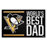 Pittsburgh Penguins Starter Mat Accent Rug - 19in. x 30in. World's Best Dad Starter Mat