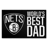 Brooklyn Nets Starter Mat Accent Rug - 19in. x 30in. World's Best Dad Starter Mat