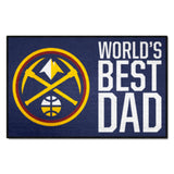 Denver Nuggets Starter Mat Accent Rug - 19in. x 30in. World's Best Dad Starter Mat