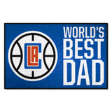 Los Angeles Clippers Starter Mat Accent Rug - 19in. x 30in. World's Best Dad Starter Mat