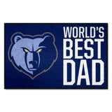 Memphis Grizzlies Starter Mat Accent Rug - 19in. x 30in. World's Best Dad Starter Mat