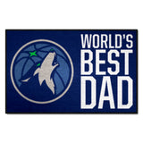 Minnesota Timberwolves Starter Mat Accent Rug - 19in. x 30in. World's Best Dad Starter Mat