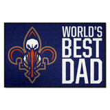 New Orleans Pelicans Starter Mat Accent Rug - 19in. x 30in. World's Best Dad Starter Mat