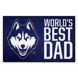 UConn Huskies Starter Mat Accent Rug - 19in. x 30in. World's Best Dad Starter Mat