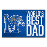 Memphis Tigers Starter Mat Accent Rug - 19in. x 30in. World's Best Dad Starter Mat