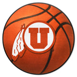 Utah Utes Basketball Rug - 27in. Diameter