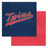 Minnesota Twins "Twins" Wordmark Team Carpet Tiles - 45 Sq Ft.
