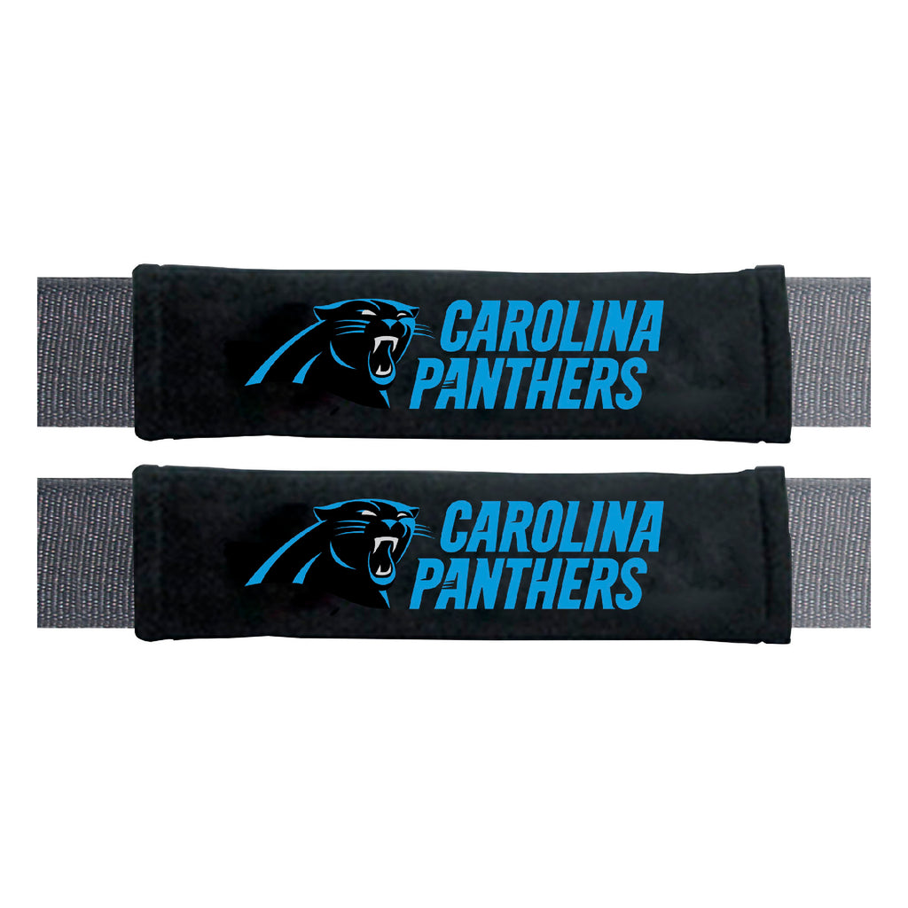 Carolina Panthers Embroidered Seatbelt Pad - 2 Pieces