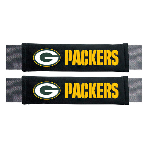 Green Bay Packers Embroidered Seatbelt Pad - 2 Pieces
