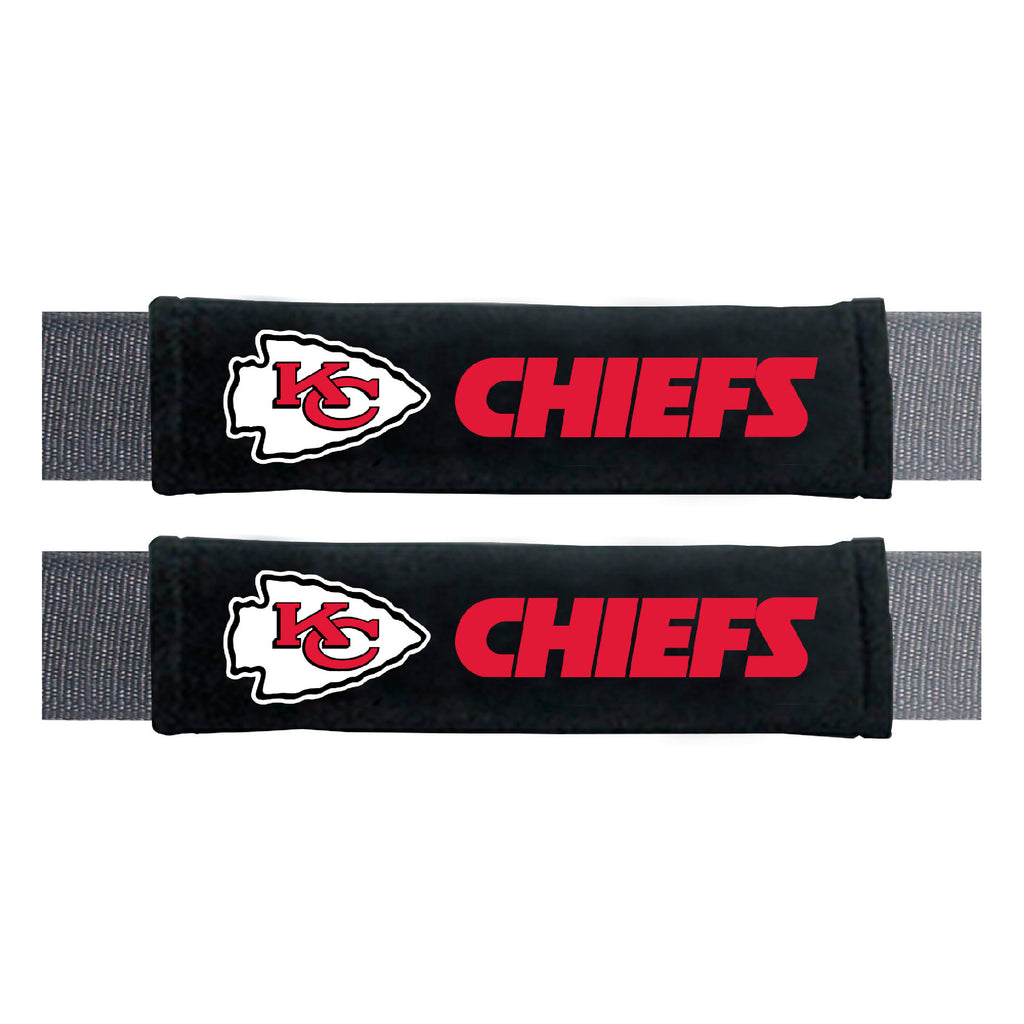 Kansas City Chiefs Embroidered Seatbelt Pad - 2 Pieces