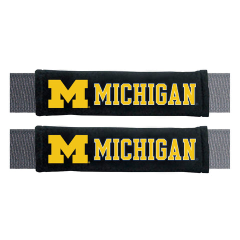 Michigan Wolverines Embroidered Seatbelt Pad - 2 Pieces