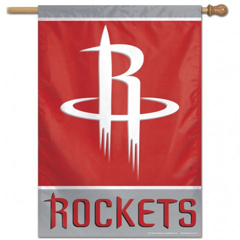 Houston Rockets Banner 28x40 Vertical - Special Order