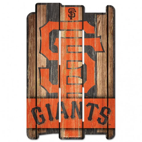 San Francisco Giants Sign 11x17 Wood Fence Style