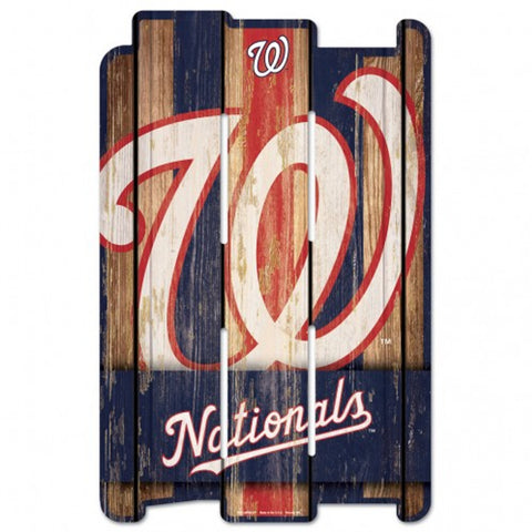 Washington Nationals Sign 11x17 Wood Fence Style - Special Order