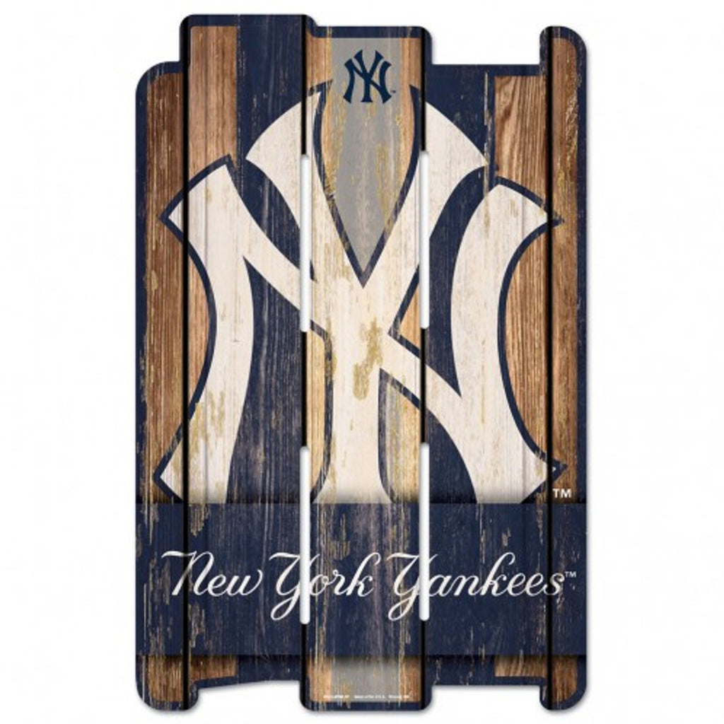New York Yankees Sign 11x17 Wood Fence Style