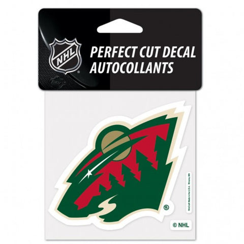 Minnesota Wild Decal 4x4 Perfect Cut Color - Special Order