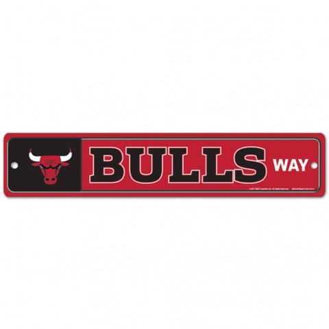 Chicago Bulls Sign 3.75x19 Plastic Street Style