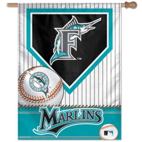 Florida Marlins Banner 27x37 Vertical CO