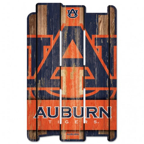 Auburn Tigers Sign 11x17 Wood Fence Style - Special Order