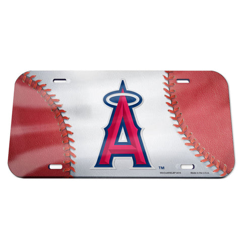 Los Angeles Angels License Plate - Crystal Mirror - Logo