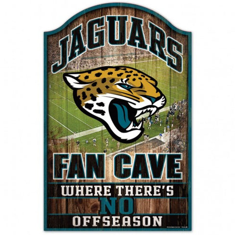 Jacksonville Jaguars Sign 11x17 Wood Fan Cave Design