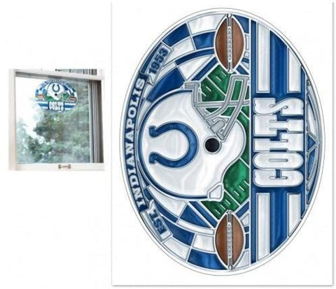 Indianapolis Colts Decal 11x17 Multi Use stained Glass Style