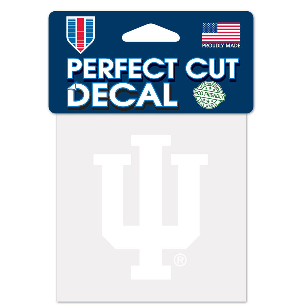 Indiana Hoosiers Decal 4x4 Perfect Cut White