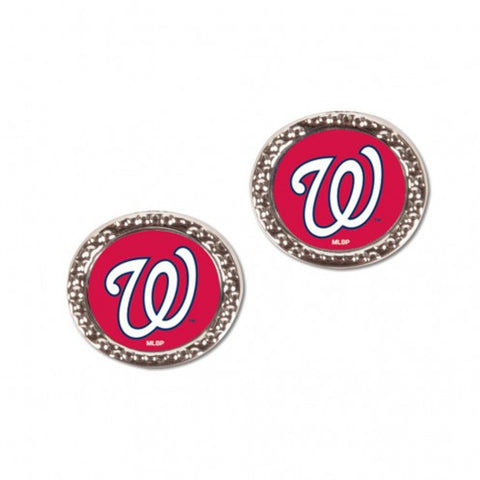 Washington Nationals Earrings Post Style - Special Order