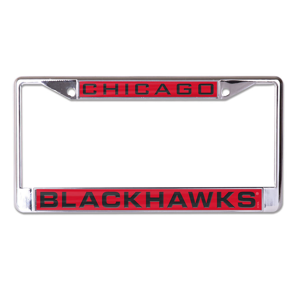 Chicago Blackhawks License Plate Frame - Inlaid - Special Order