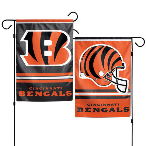 Cincinnati Bengals Flag 12x18 Garden Style 2 Sided