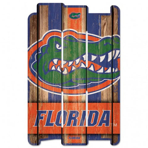 Florida Gators Sign 11x17 Wood Fence Style