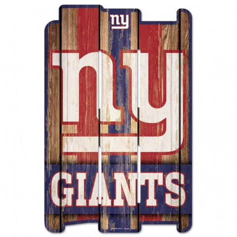 New York Giants Sign 11x17 Wood Fence Style