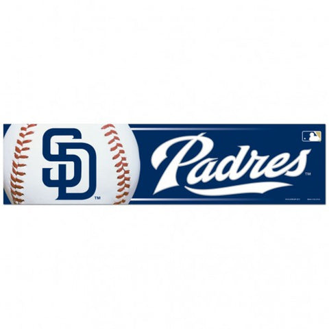 San Diego Padres Decal 3x12 Bumper Strip Style - Special Order