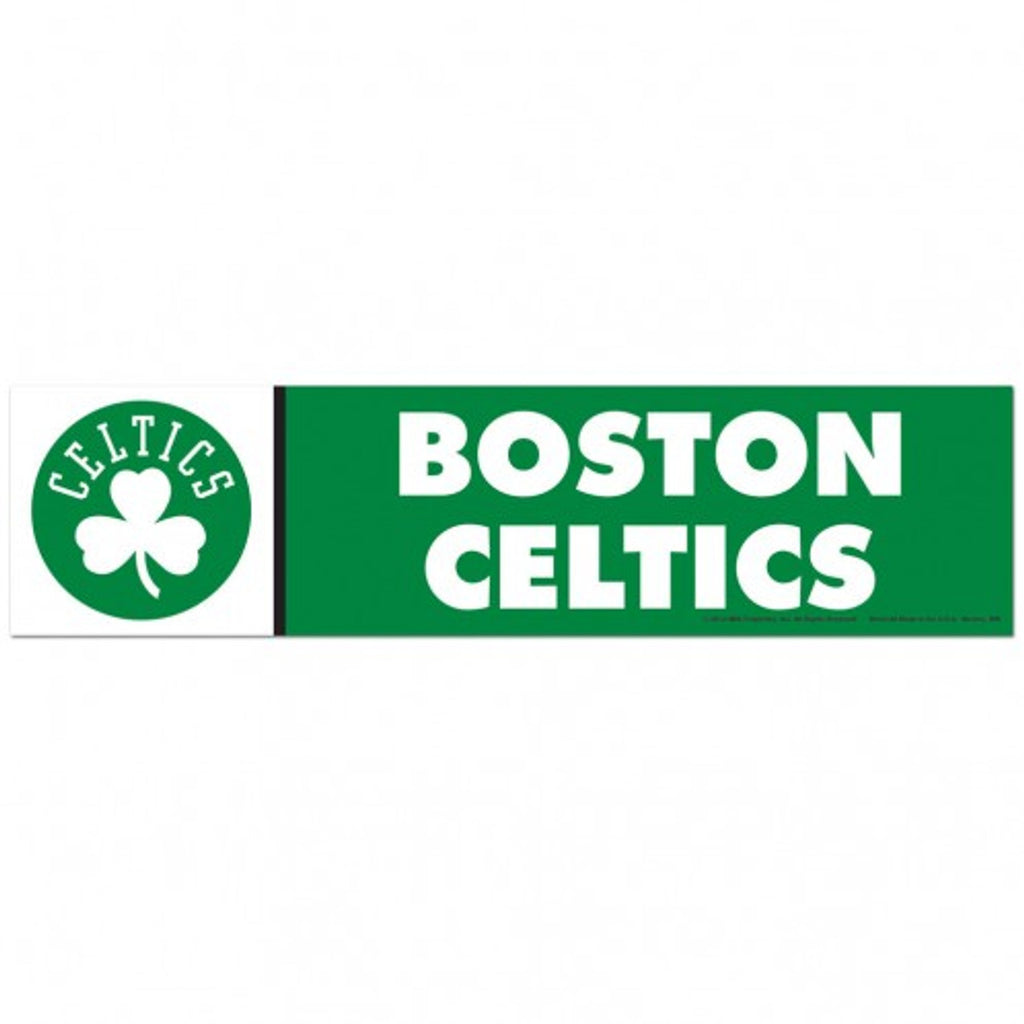Boston Celtics Decal 3x12 Bumper Strip Style - Special Order