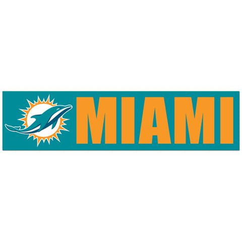Miami Dolphins Decal Bumper Sticker