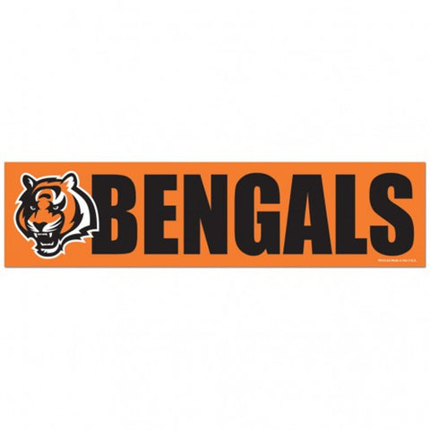 Cincinnati Bengals Decal 3x12 Bumper Strip Style