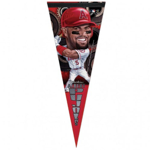 Los Angeles Angels Pennant 12x30 Premium Style Albert Pujols Design CO