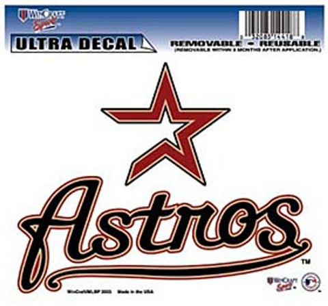 Houston Astros Decal 5x6 Multi Use Color - Special Order