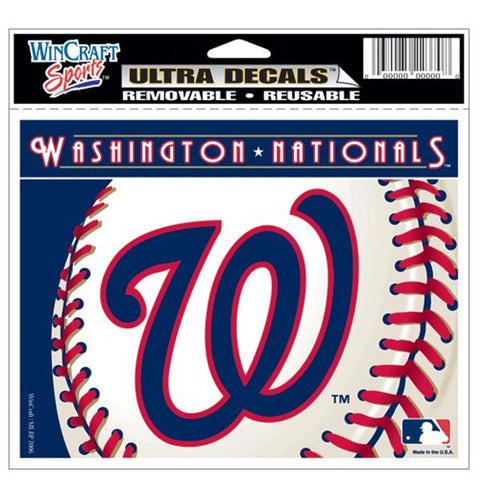 Washington Nationals Decal 5x6 Ultra Color - Special Order