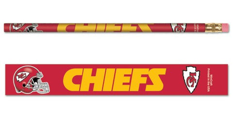 Kansas City Chiefs Pencil 6 Pack
