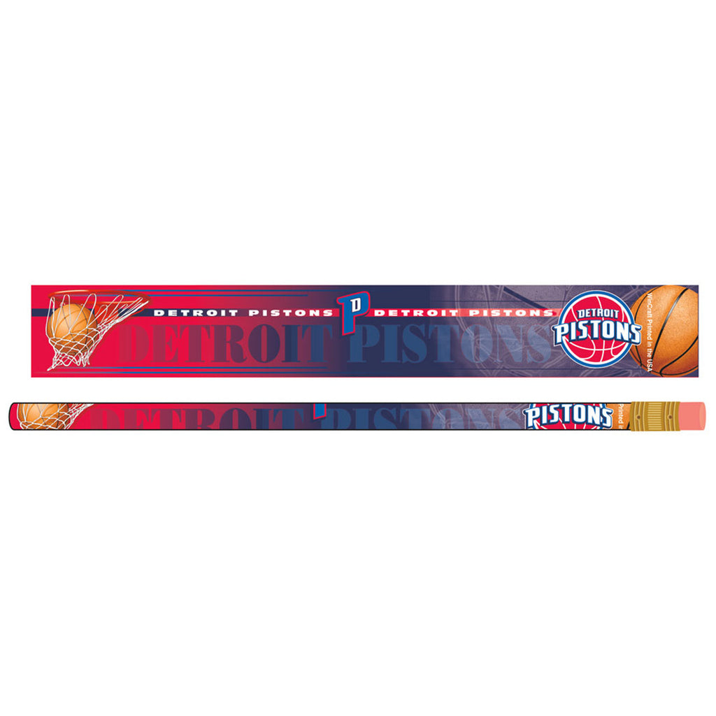 Detroit Pistons Pencil 6 Pack - Special Order