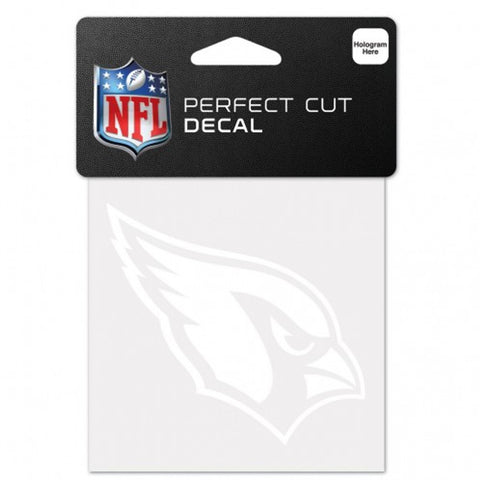 Arizona Cardinals Decal 4x4 Perfect Cut White