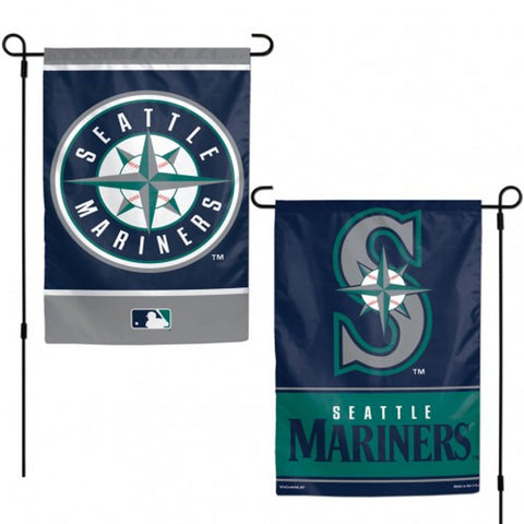 Seattle Mariners Flag 12x18 Garden Style 2 Sided - Special Order