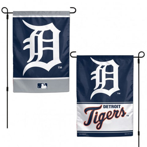 Detroit Tigers Flag 12x18 Garden Style 2 Sided