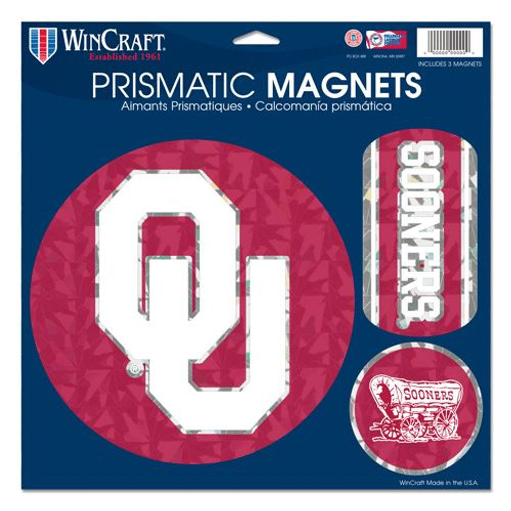 Oklahoma Sooners Magnets 11x11 Prismatic Sheet