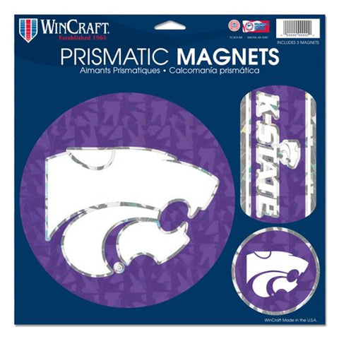 Kansas State Wildcats Magnets 11x11 Prismatic Sheet